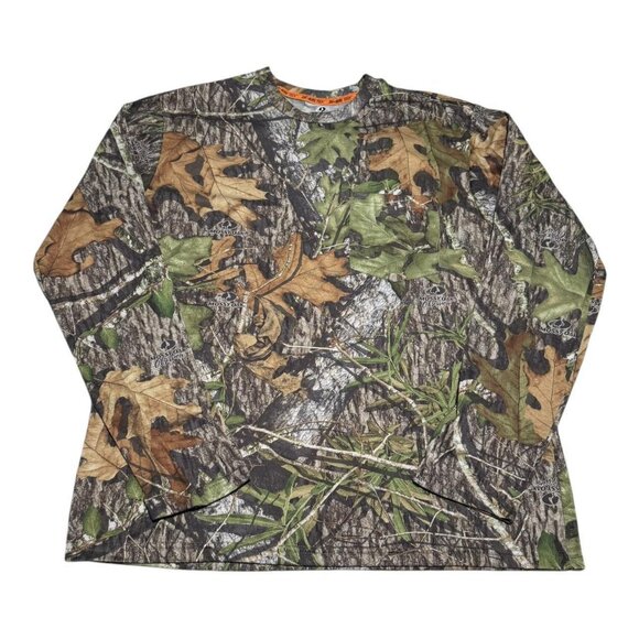 Mossy Oak Obsession 100% Polyester Camouflage Long Sleeve‎ Shirt Adult Large - Picture 1 of 4
